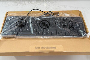 New Authentic Dell KB212-B Wired USB Keyboard Black QuietKey 104 Key NIB DS